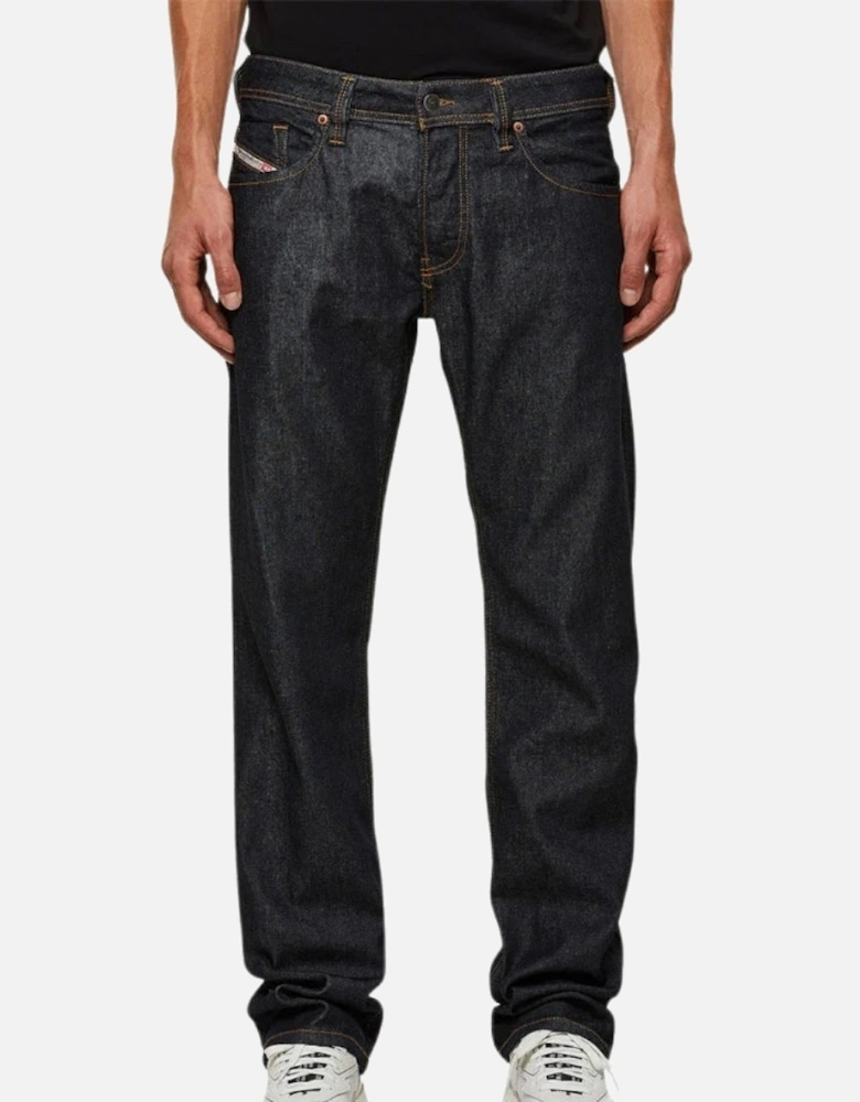 Larkee-X Straight Fit Dark Blue Denim Jeans