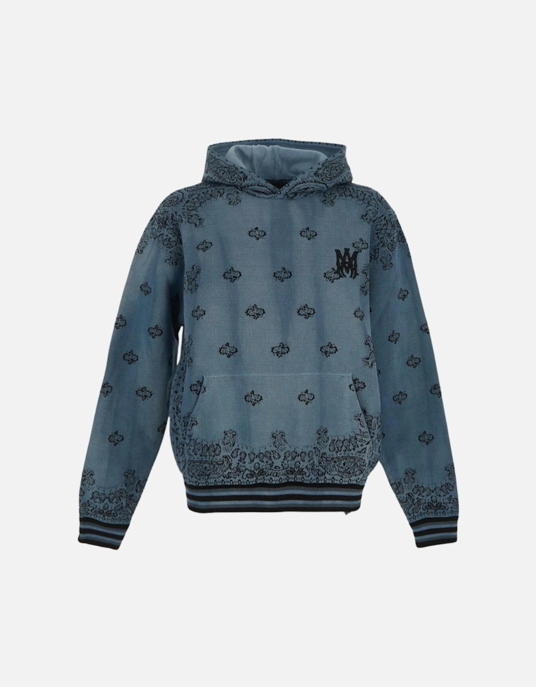 Bandana Basketball Style Blue Hoodie