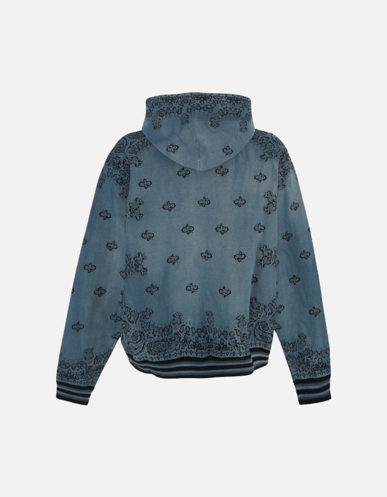 Bandana Basketball Style Blue Hoodie