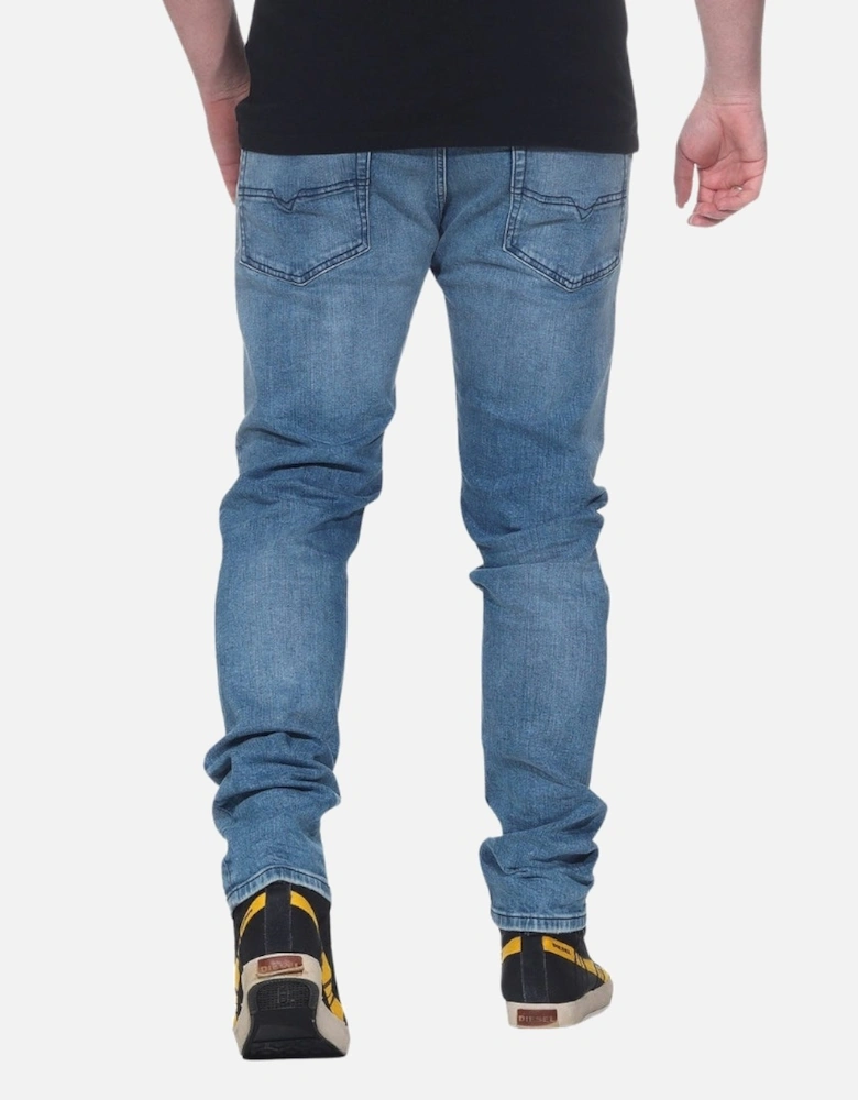 Tepphar-X Skinny Fit Plain Blue Jeans