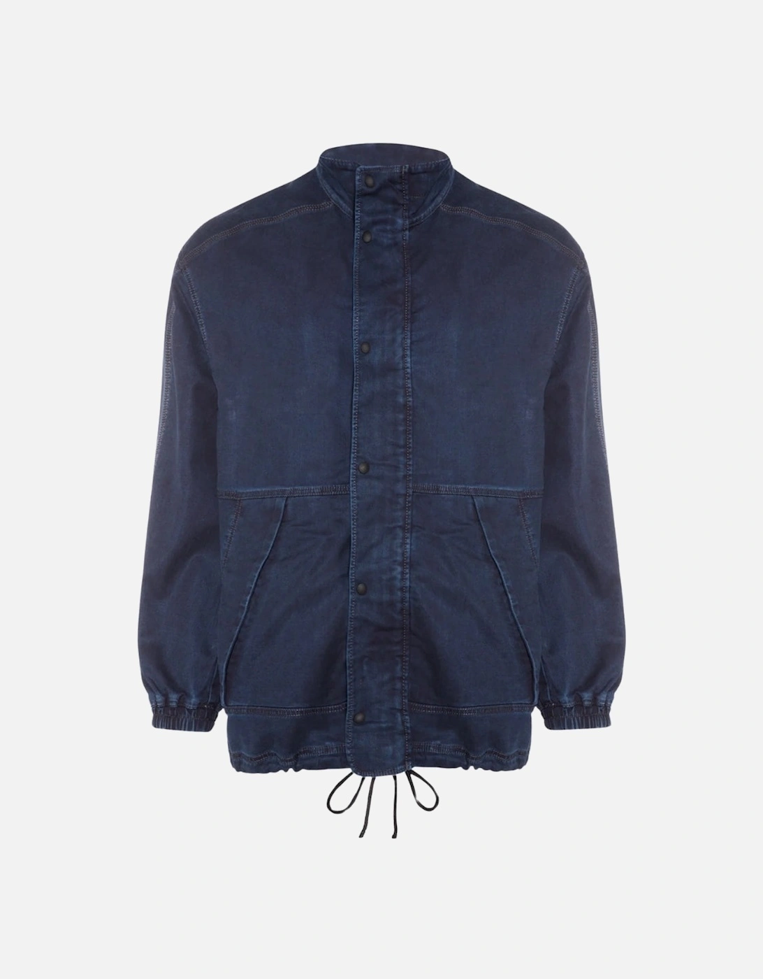 Plain Navy Blue Jogg Jean Denim Jacket, 5 of 4