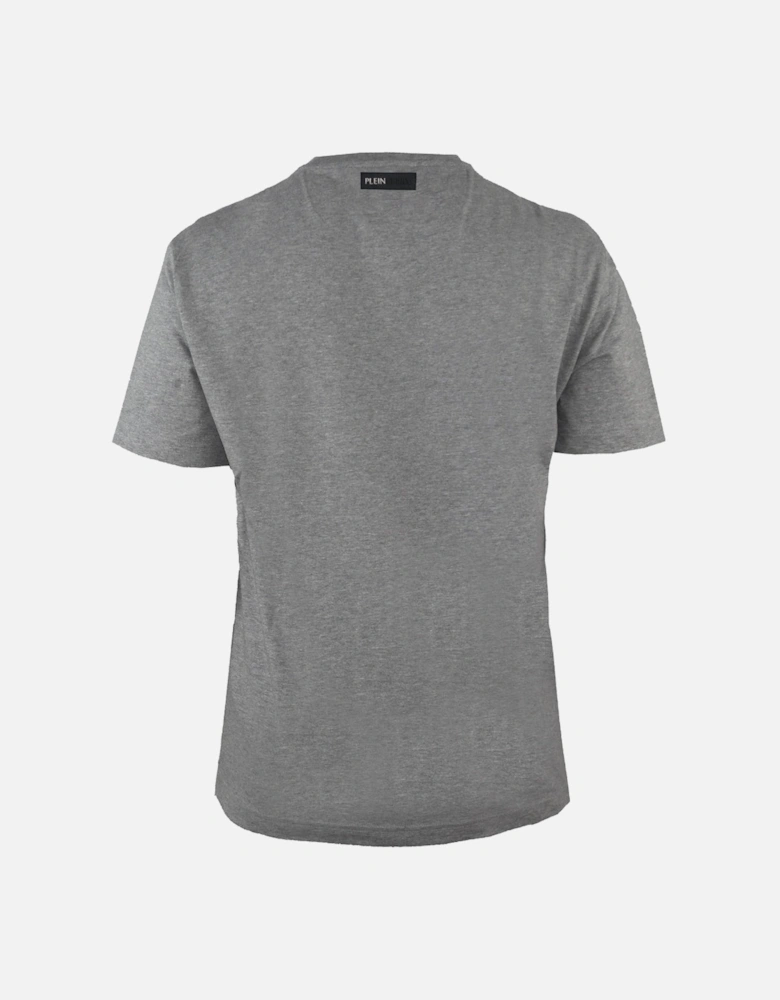 Plein Sport Scratched Logo Grey T-Shirt