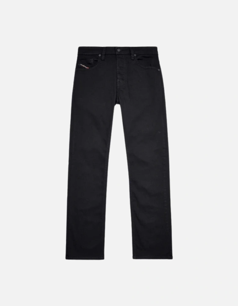 Larkee-X Straight Fit Black Denim Jeans