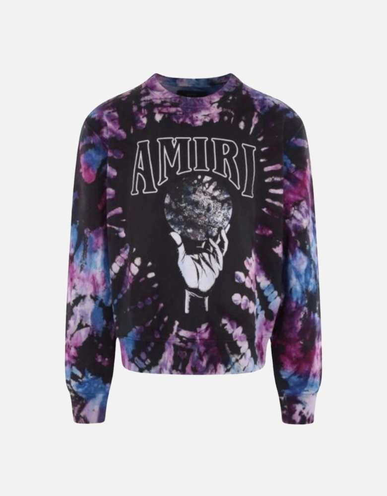 Crystal Ball Tie-Dye Purple Sweatshirt