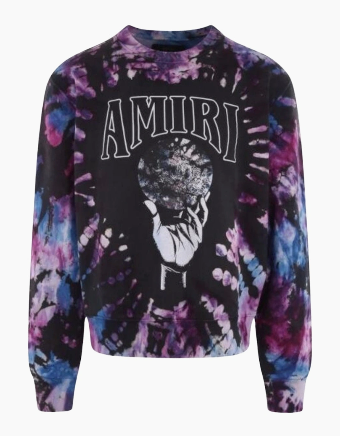Amiri Men's Amiri Crystal Ball Tie-Dye Purple Sweatshirt