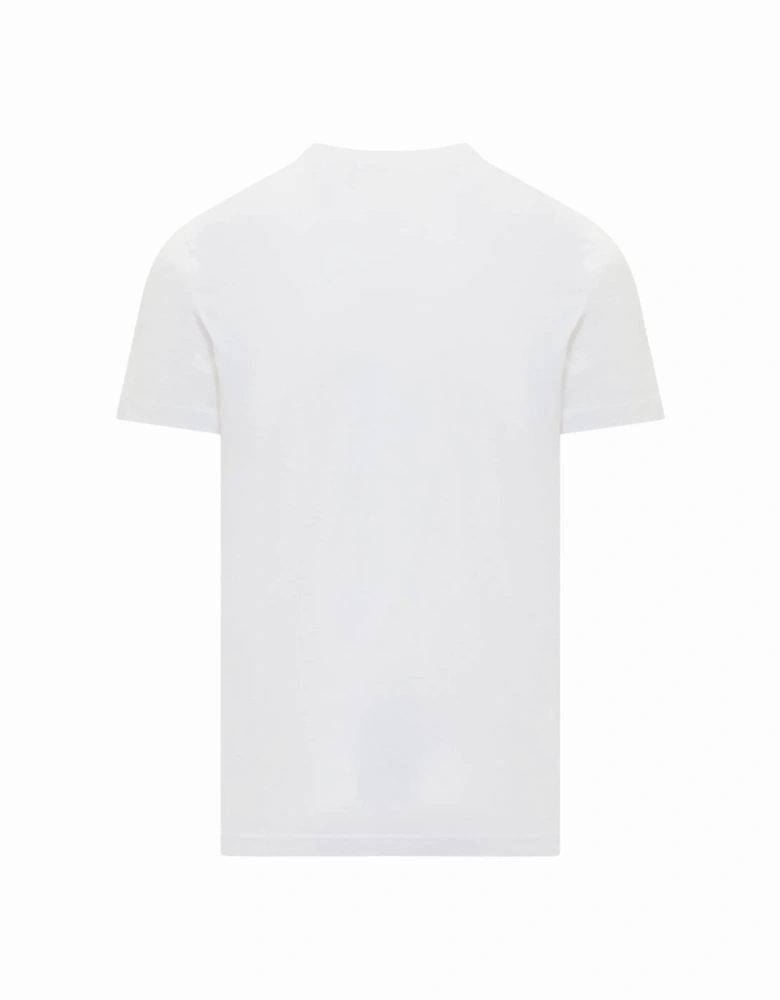 Destroyed Dot Design White T-Shirt