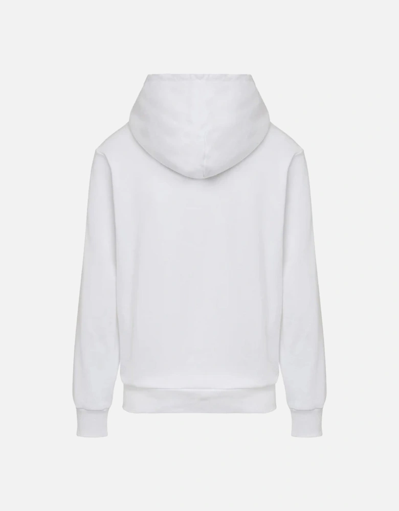 Denim Division Split Logo White Hoodie