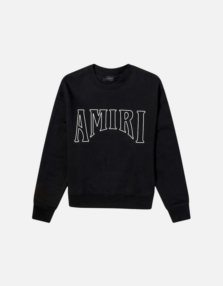 Sun Graphic On Back Black Sweatshirt