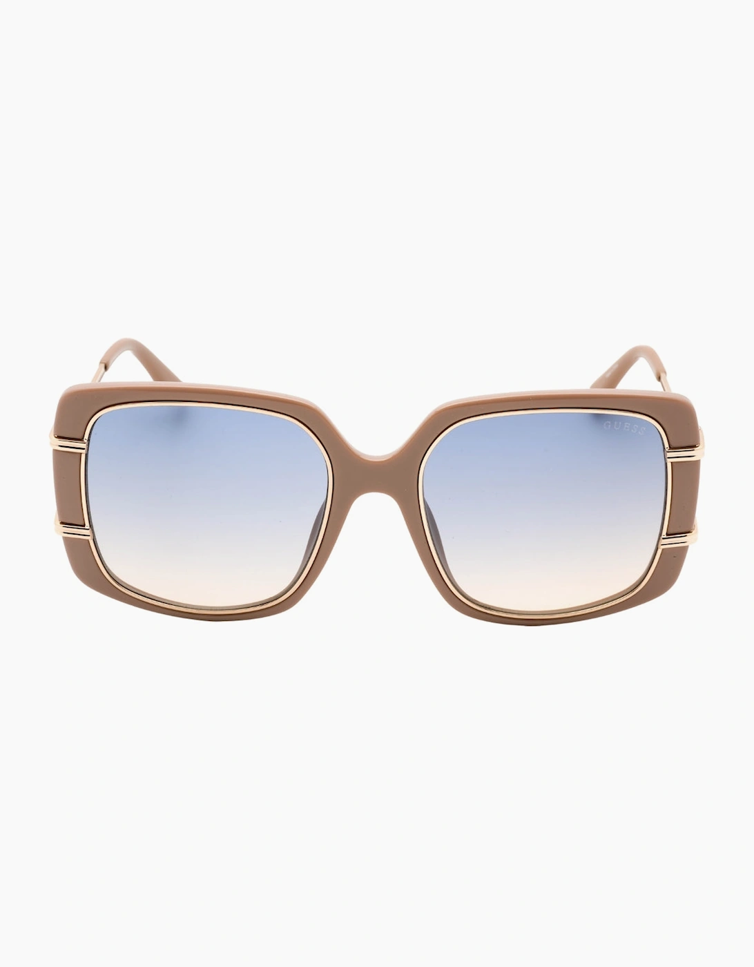 Women's Guess Gradient Blue Shiny Beige Sunglasses - Size, One Size