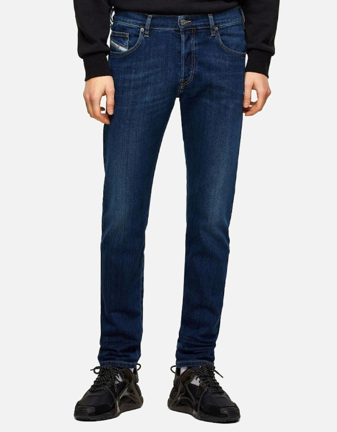 D-Yennox Tapered Fit Dark Blue Jeans