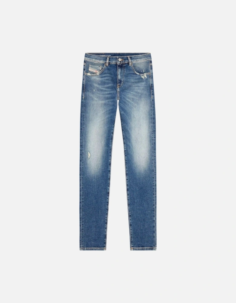 2019 D-Strukt Light Blue Ripped Wash Jeans