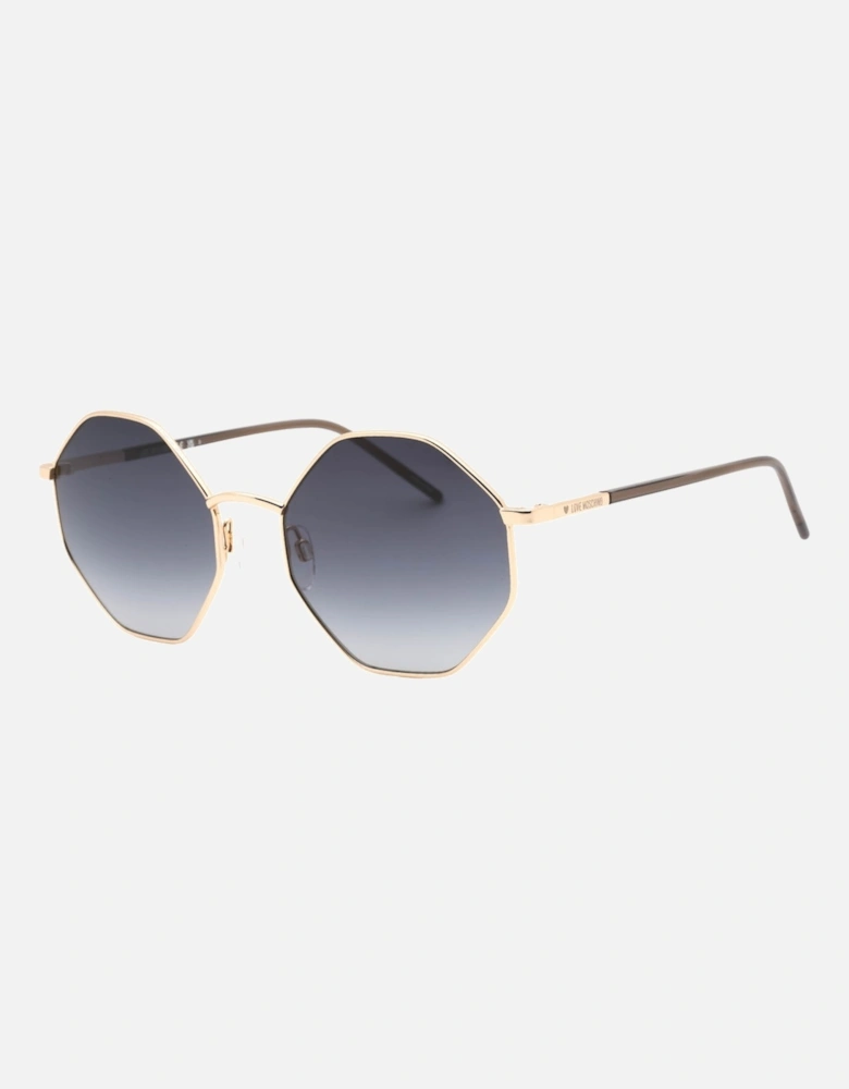 Love Dark Grey SF Hexagon Lens Rose Gold Sunglasses