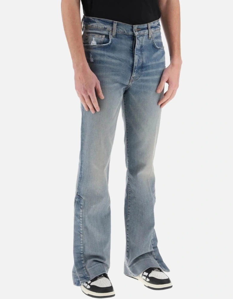 Stack Kick Flare Leg Clay Indigo Blue Jeans