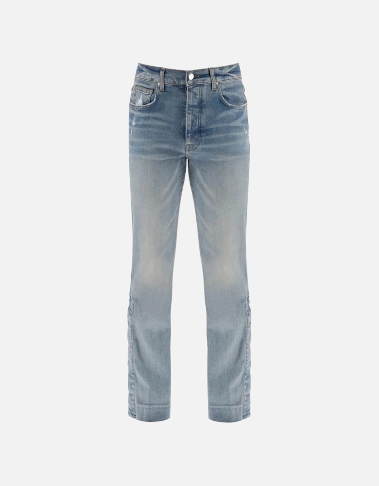 Stack Kick Flare Leg Clay Indigo Blue Jeans