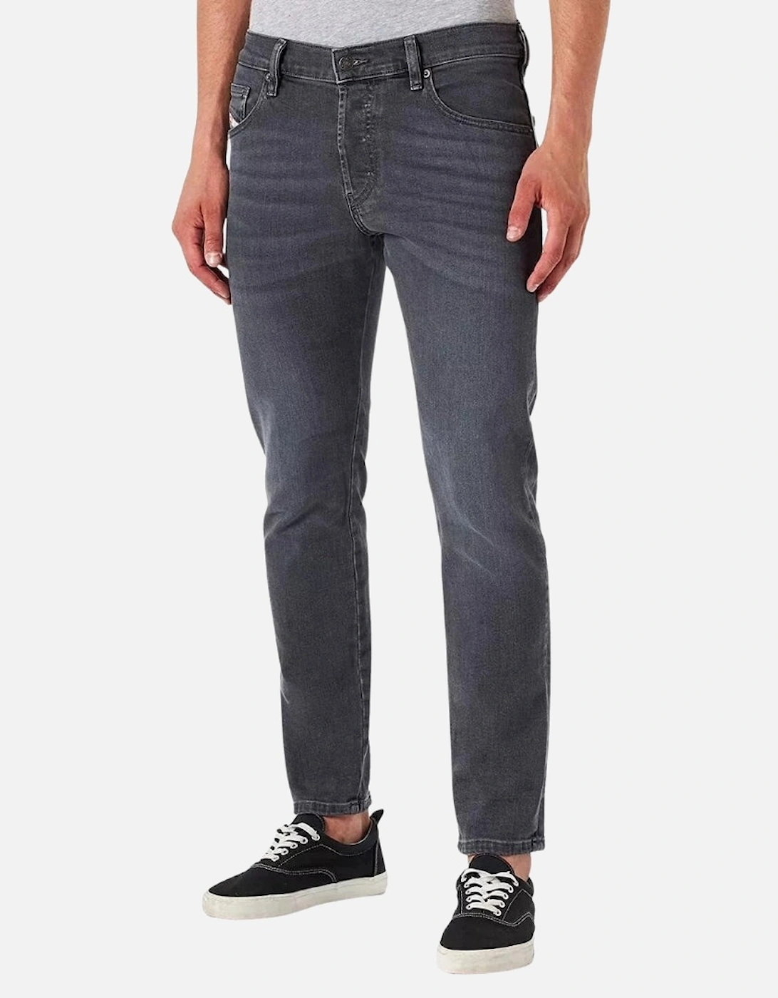 D-Yennox Tapered Fit Grey Jeans