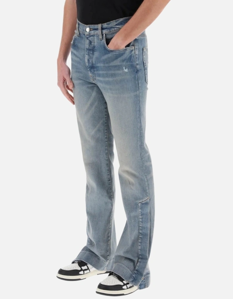 Stack Kick Flare Leg Clay Indigo Blue Jeans