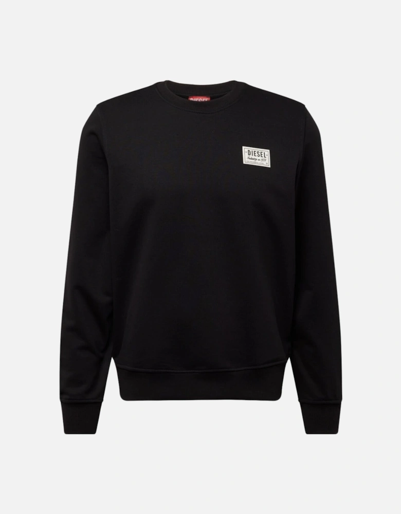 Small Patch Logo Black Sweatshirt