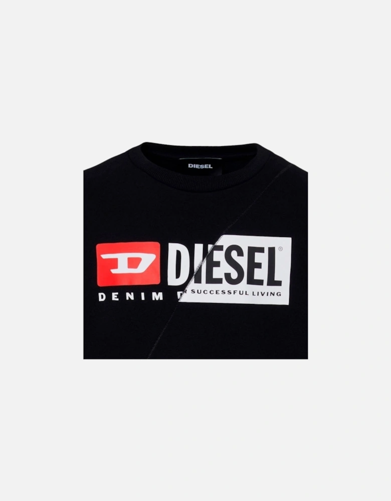 Cut Division Logo Black Sweatshirt