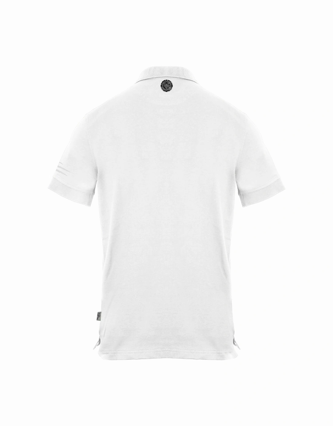 Plein Sport Circle Emblem Logo White Polo Shirt