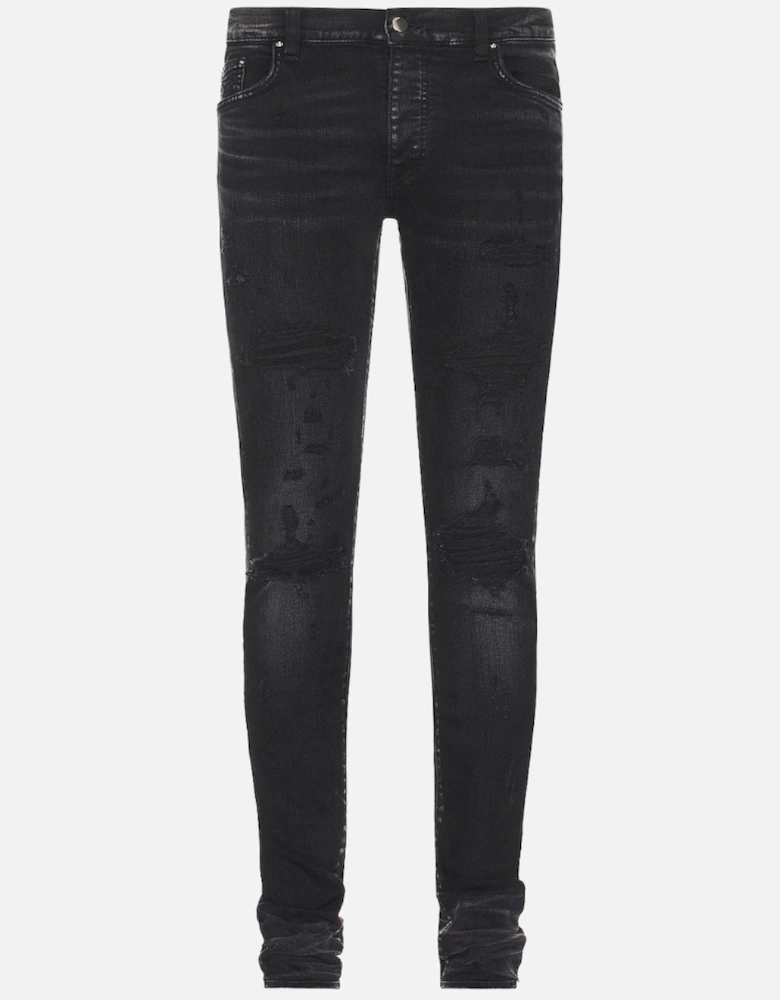 Slim Fit Thrasher Plus Aged Black Denim Jeans