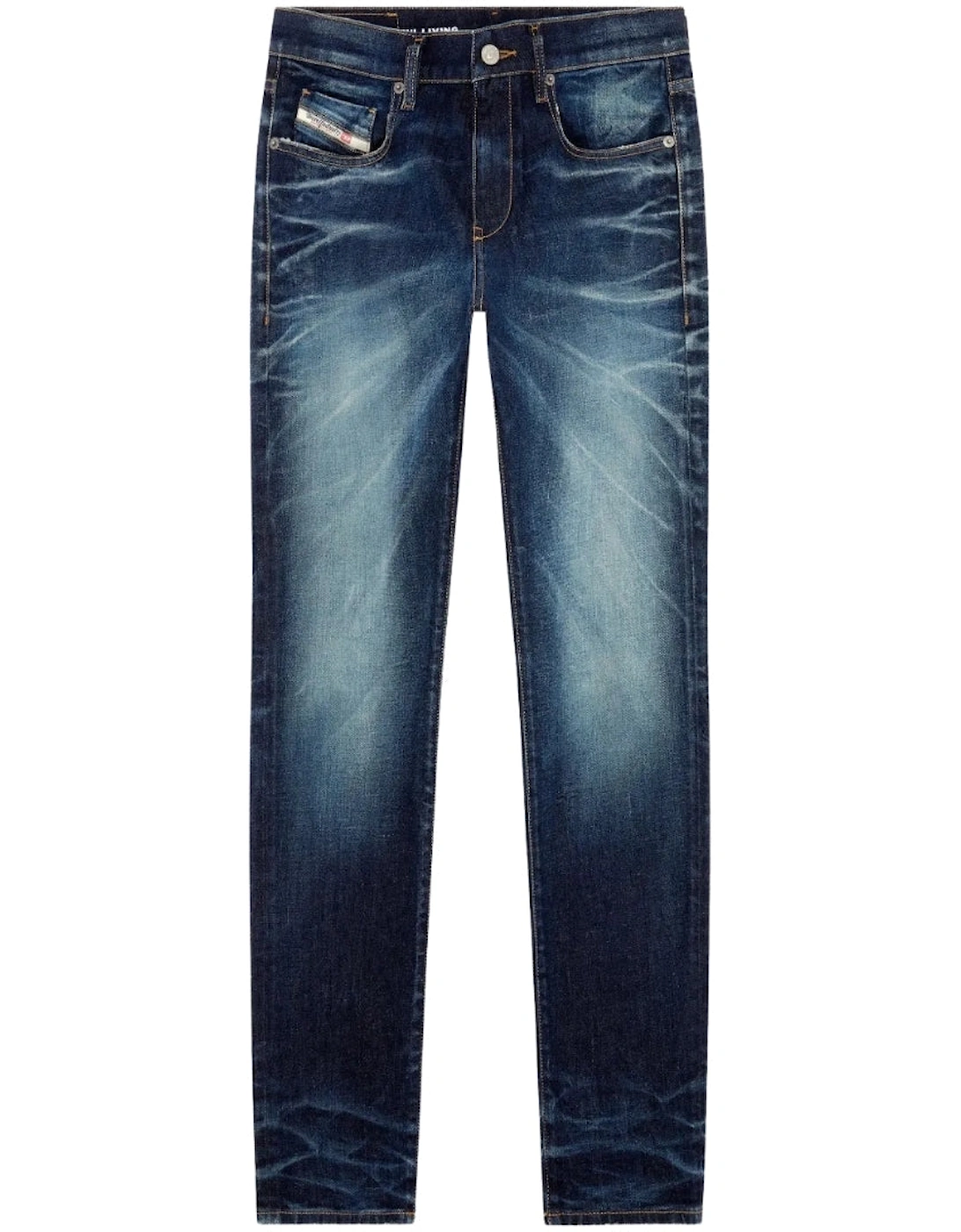 2019 D-Strukt Dark Blue Distressed Wash Jeans, 4 of 3