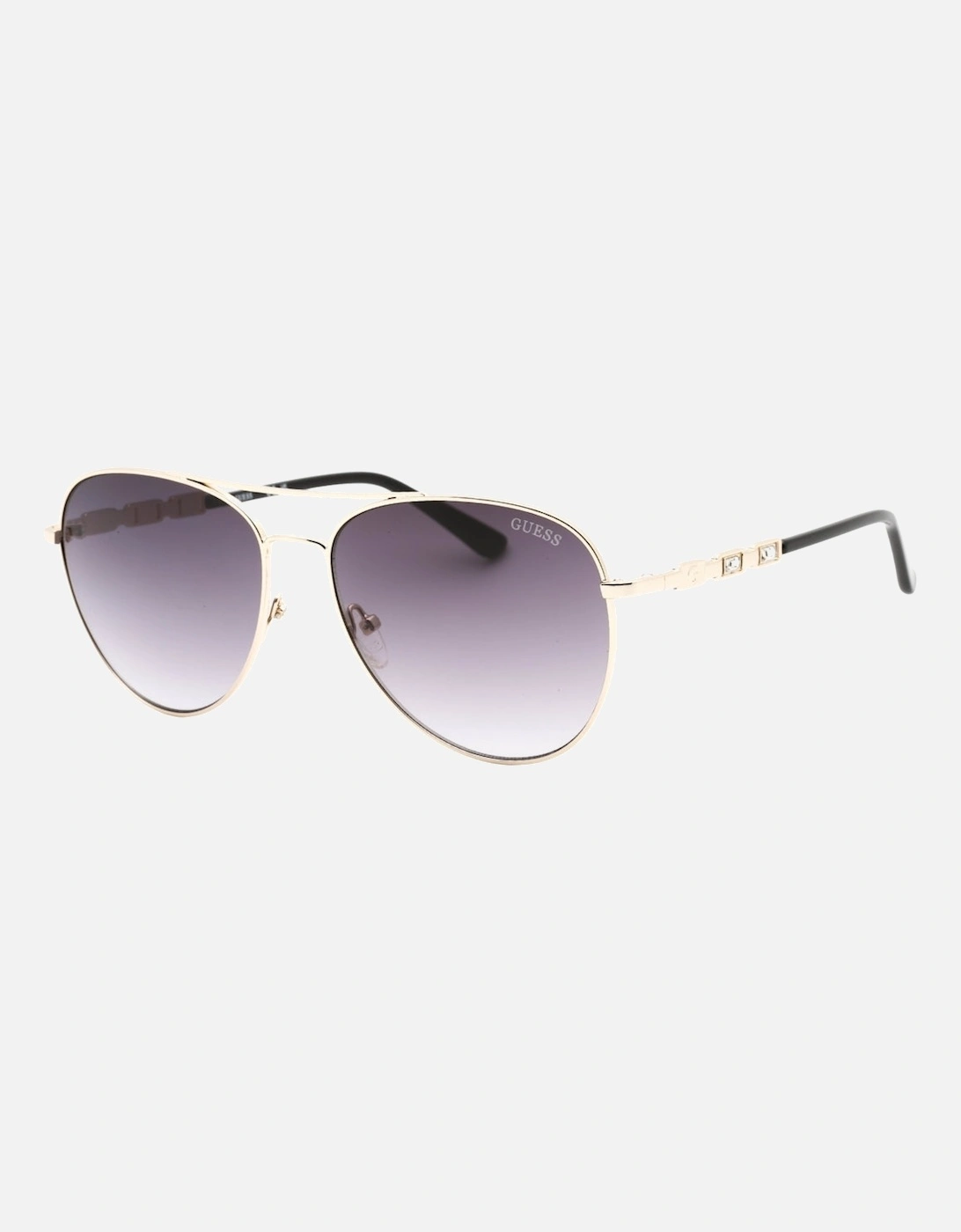 Gradient Smoke Lensed Gold Sunglasses