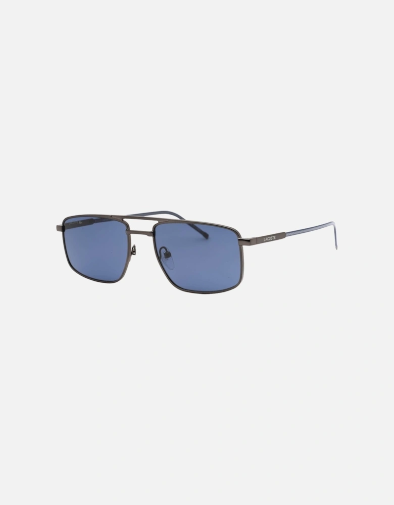 Blue Lensed Matte Dark Grey Sunglasses