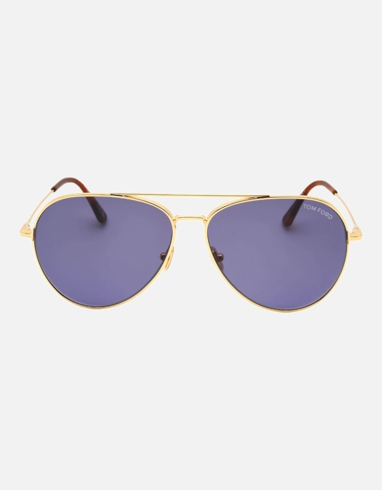 Dashel-02 Shiny Deep Gold Sunglasses