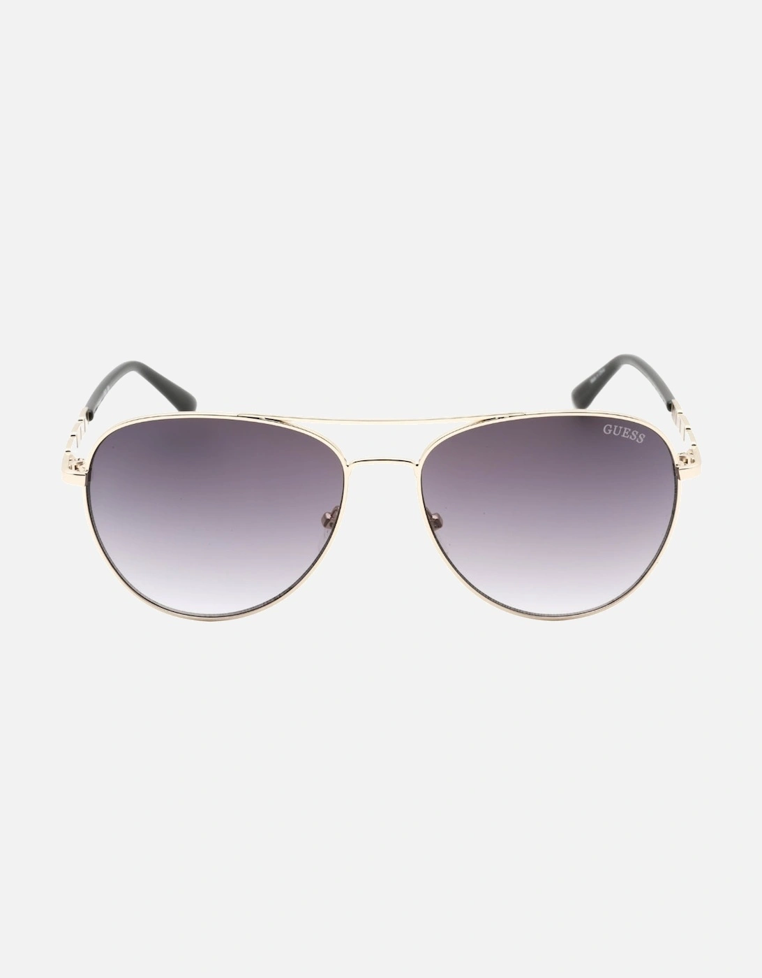 Gradient Smoke Lensed Gold Sunglasses, 3 of 2