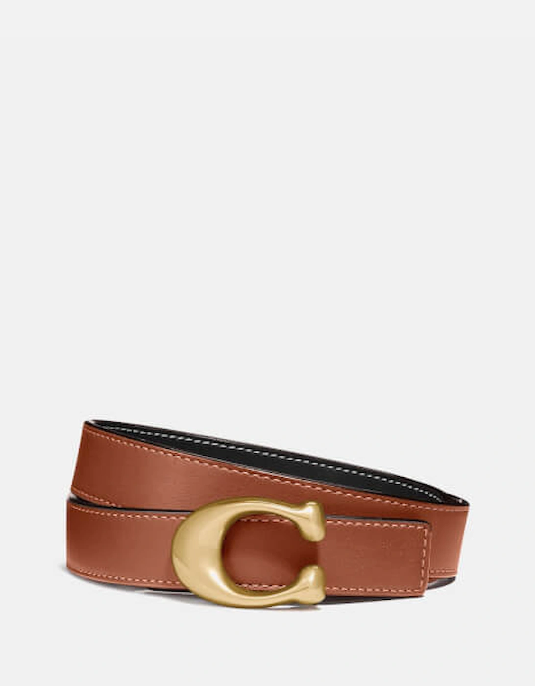 Women's 25mm Sculpted C Reversible Belt - Black 1941 Saddle, 2 of 1