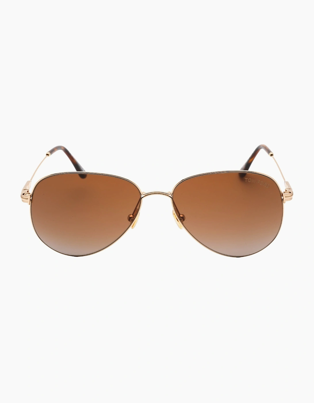 Tom Ford Women's Tom Ford Porscha Dark Brown Lens Gold Sunglasses