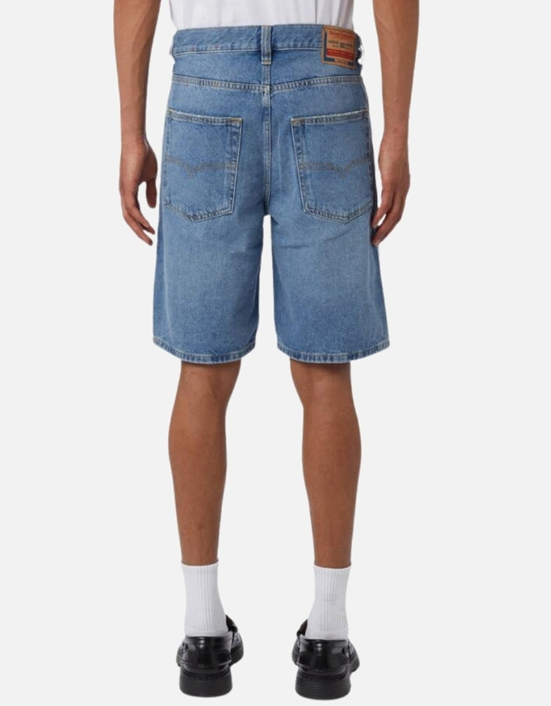 Regular-Short Medium Blue Shorts