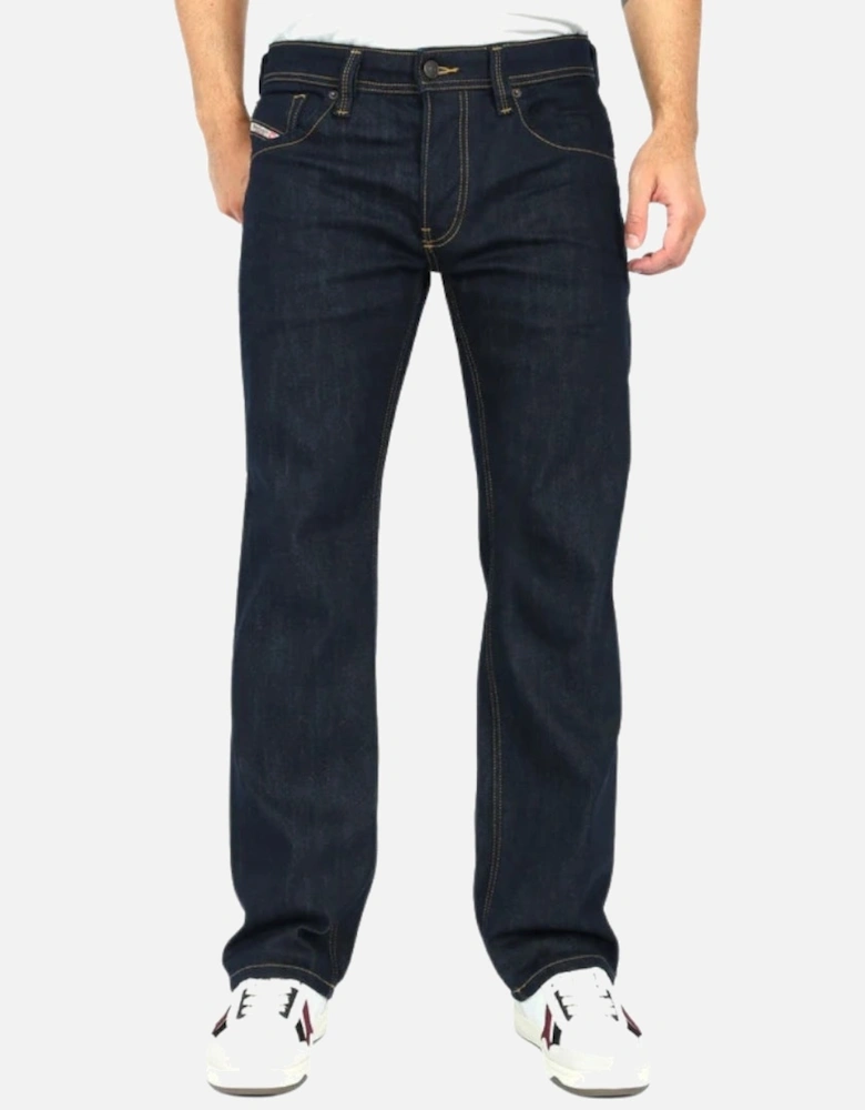 Larkee-X Straight Fit Dark Denim Blue Jeans