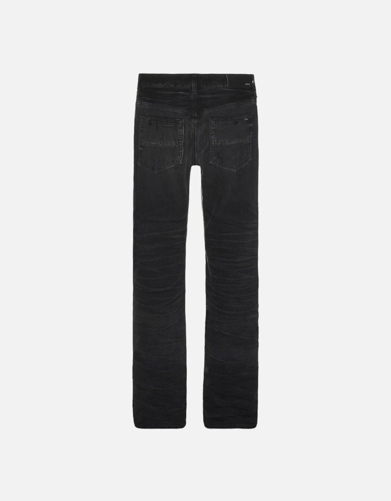 Stack Straight Fit Faded Black Jeans