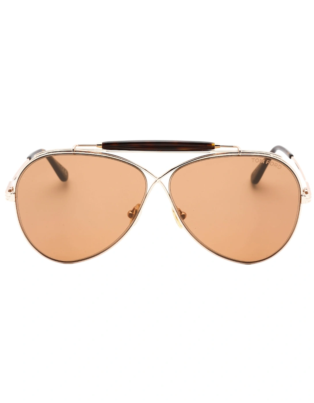 Tom Ford Men's Brown/Gold Holden Lens Shiny Rose Sunglasses - Size: One Size