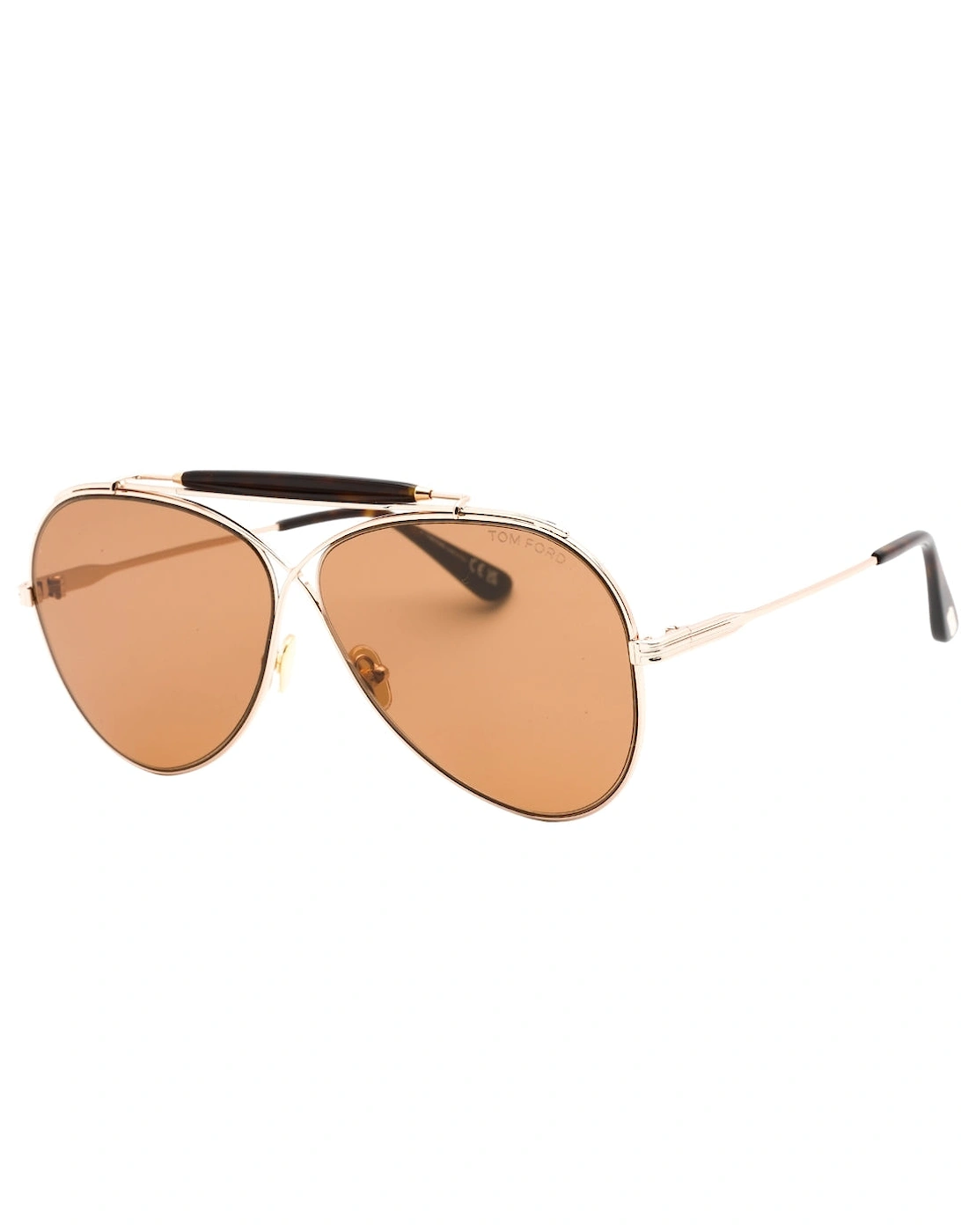 Holden Brown Lens Shiny Rose Gold Sunglasses