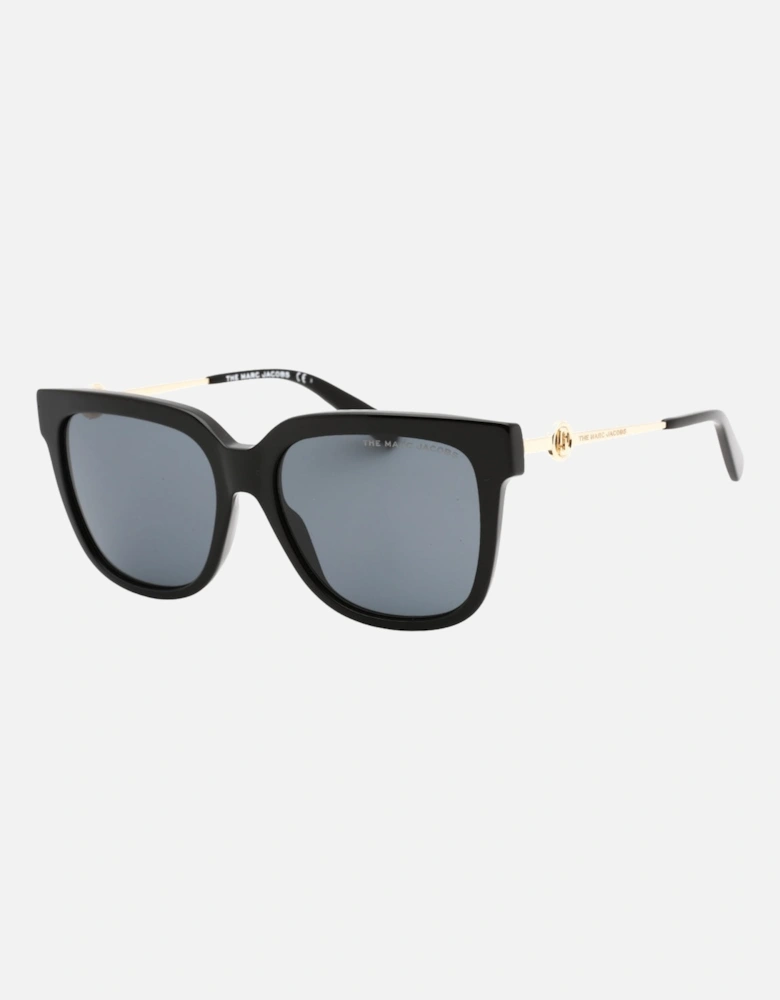 Black Framed Gold Armed Sunglasses