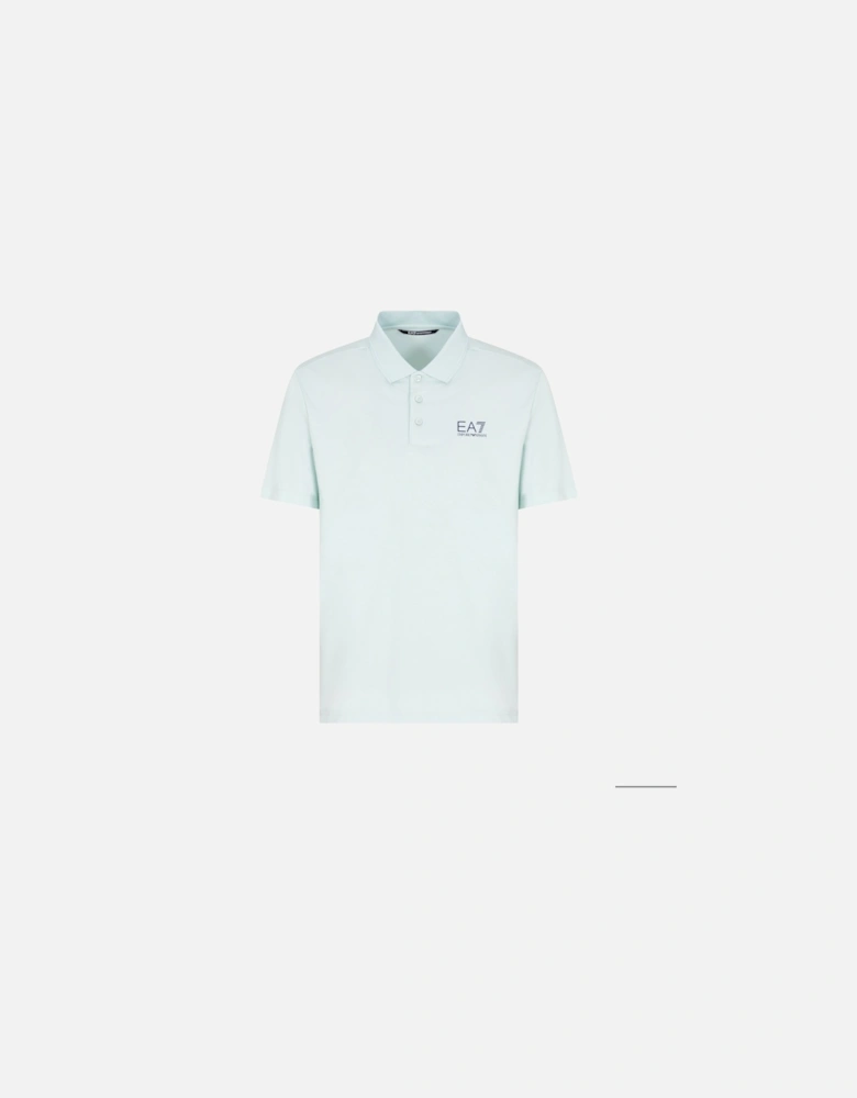 Emporio Armani Tennis Pro VENTUS7 Polo Shirt Pale Blue Mint