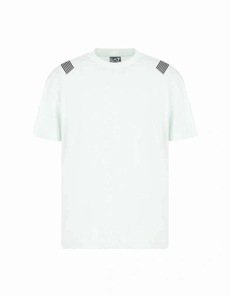 Emporio Armani Visibility 7 Lines T-Shirt Pale Blue Mint