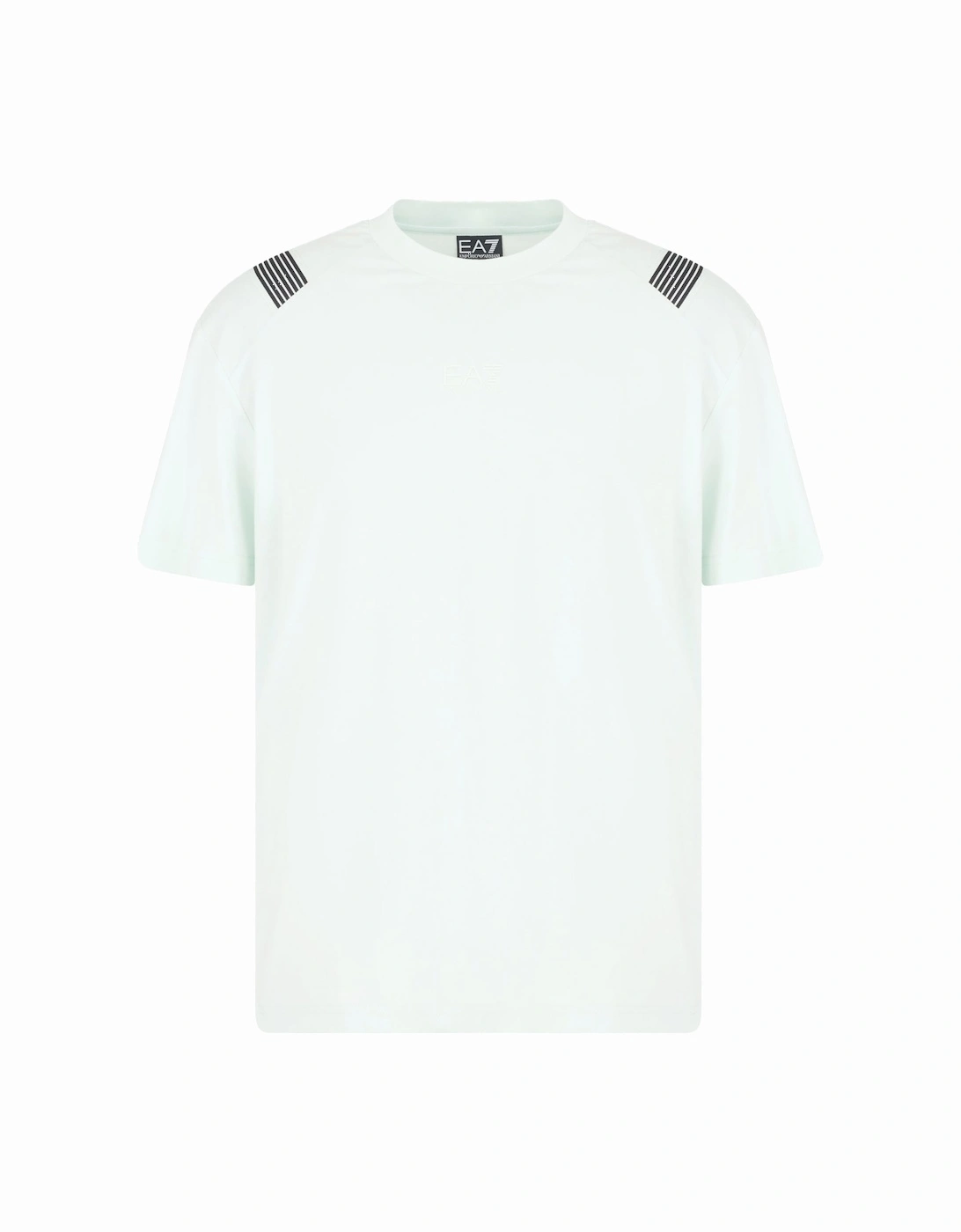 Emporio Armani Visibility 7 Lines T-Shirt Pale Blue Mint, 5 of 4