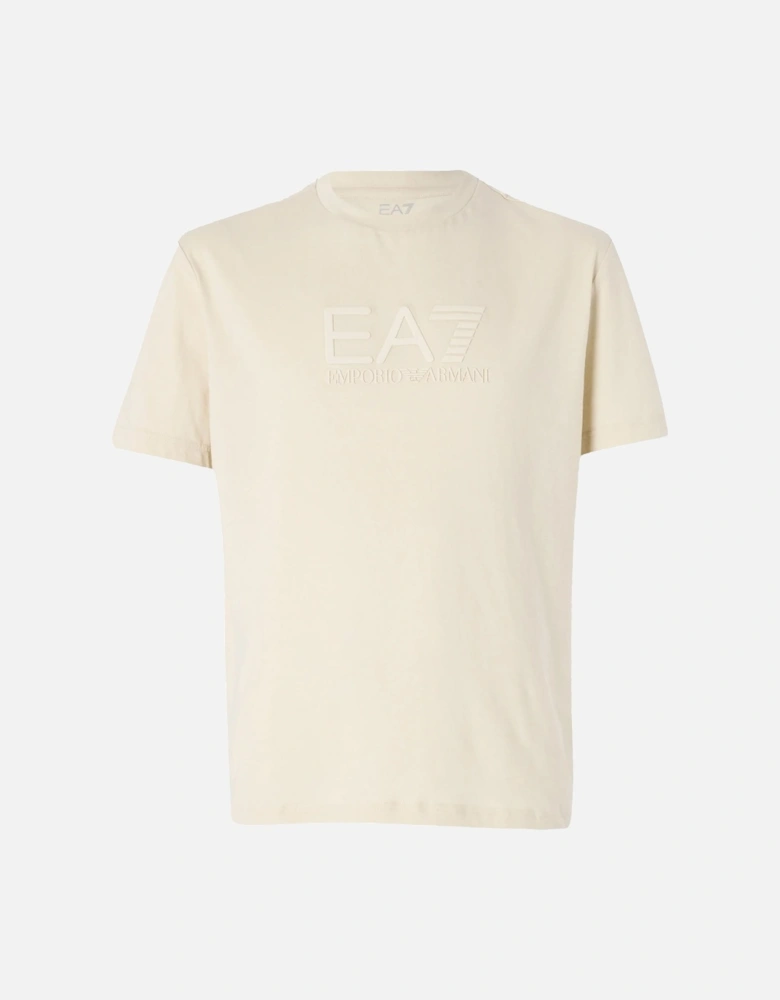 Emporio Armani Visibility Tonal Logo T-Shirt Almond Milk