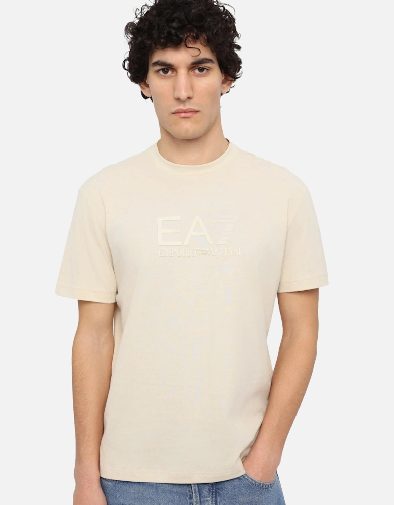 Emporio Armani Visibility Tonal Logo T-Shirt Almond Milk