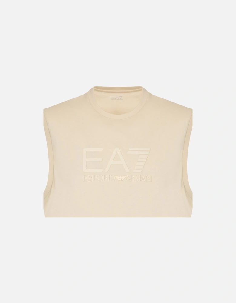 Emporio Armani Visibility Tonal Logo Tank Vest Almond Milk