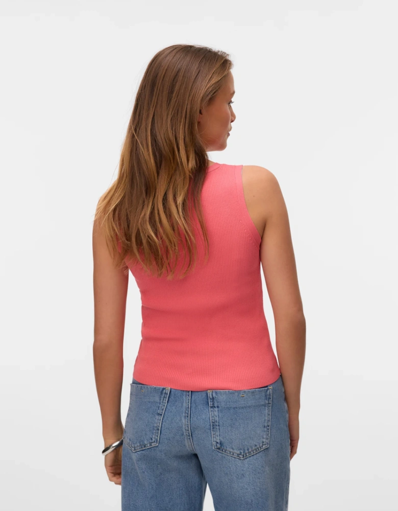 Poppy Sleeveless Square Neck Top Tea Rose