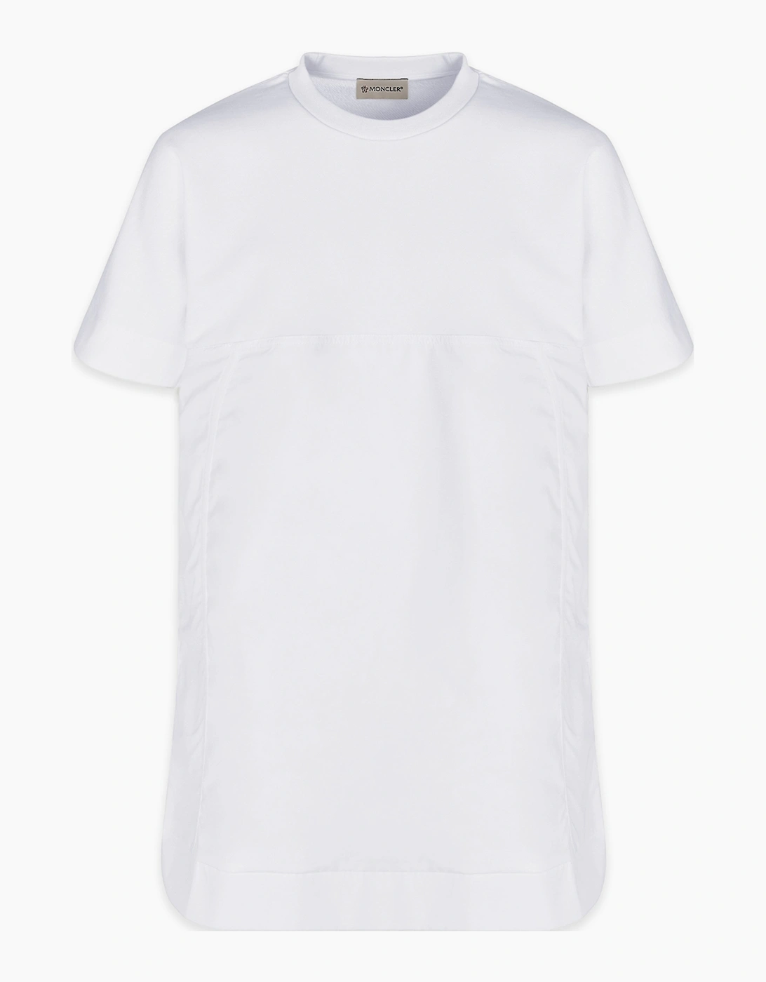 Moncler Girl's Kids Branded Cotton Dress White - Size: 8 years