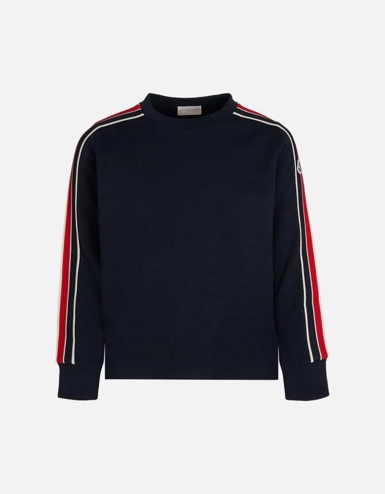 Kids Stripe Sweatshirt Navy