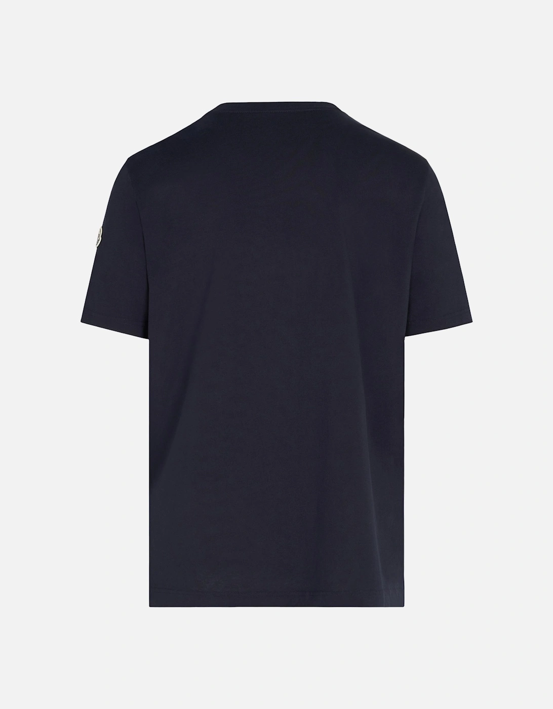 Branded Cotton T-Shirt Navy