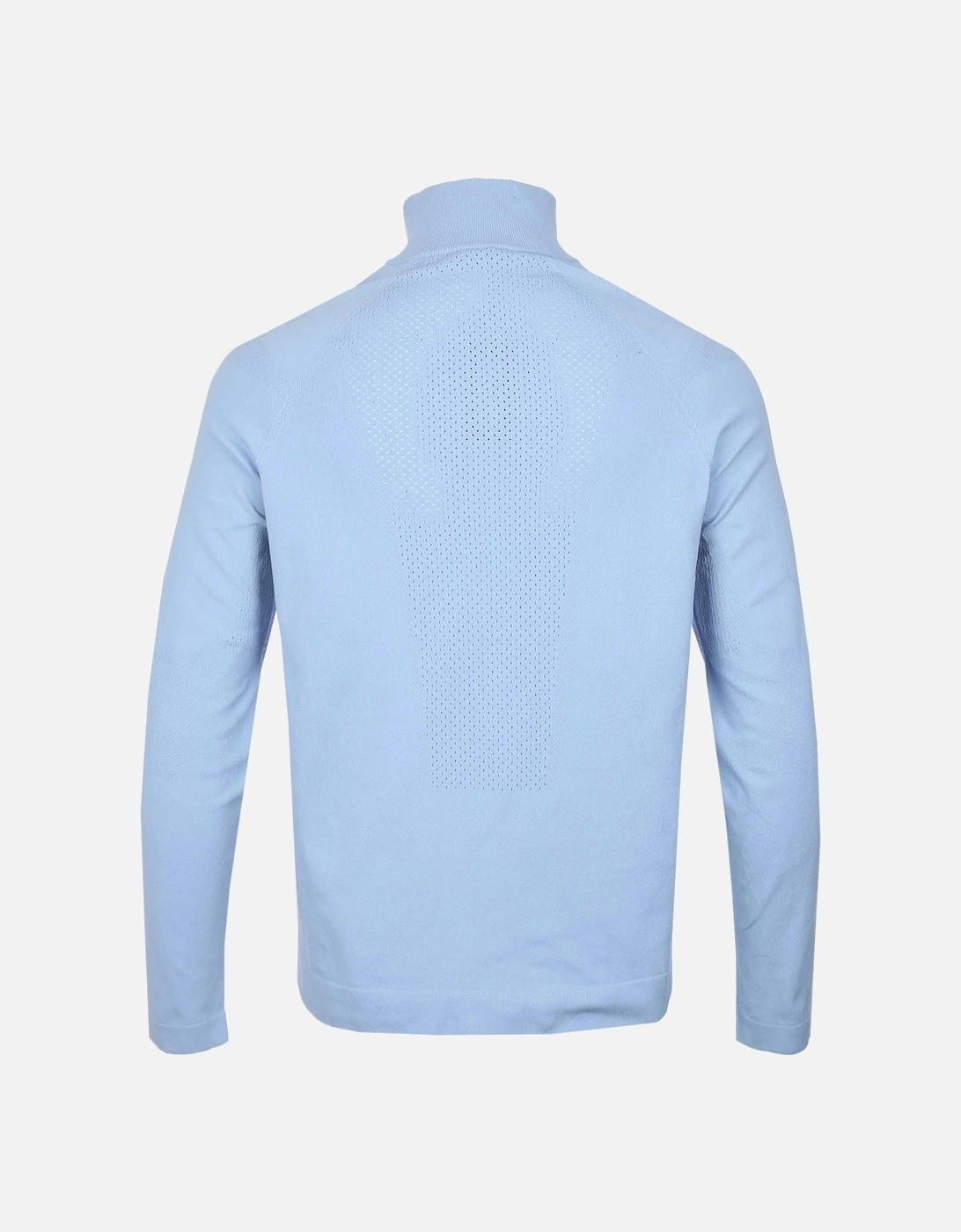 Boss K_seamless Tech_qz Half Zip Knitwear Open Blue