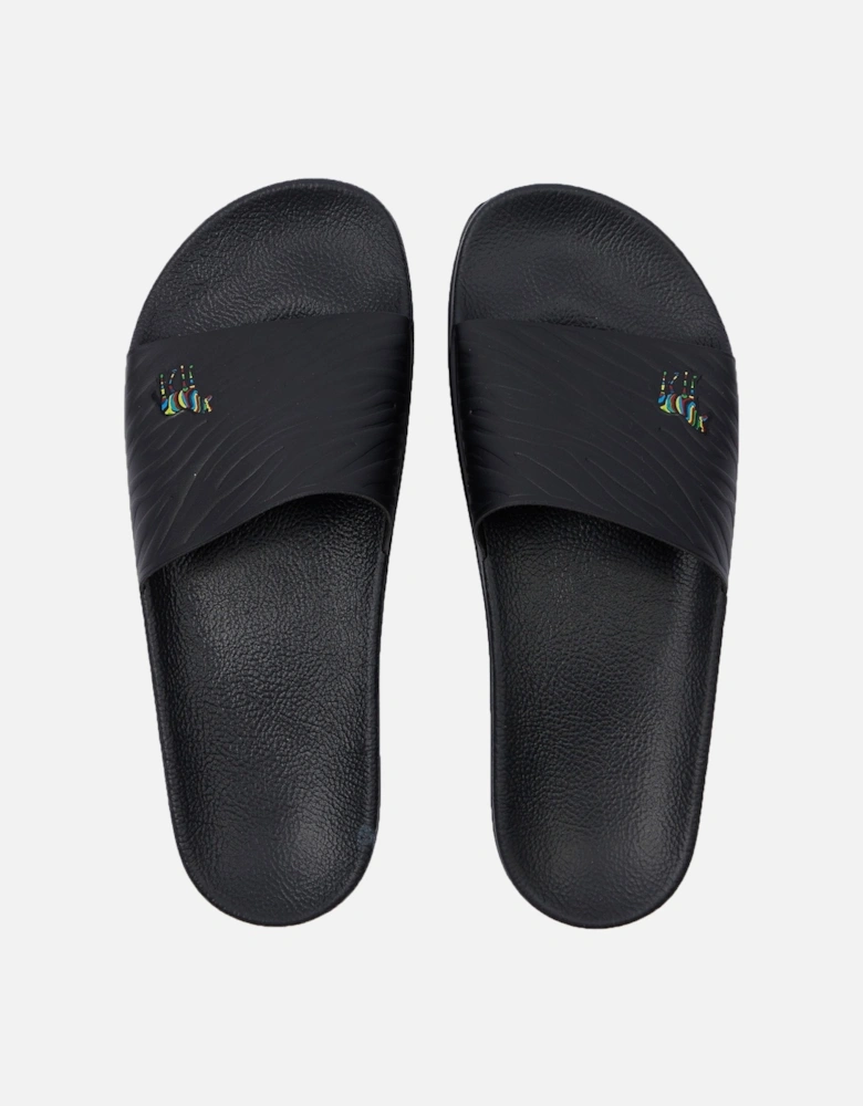 Zebra Logo Sliders Black