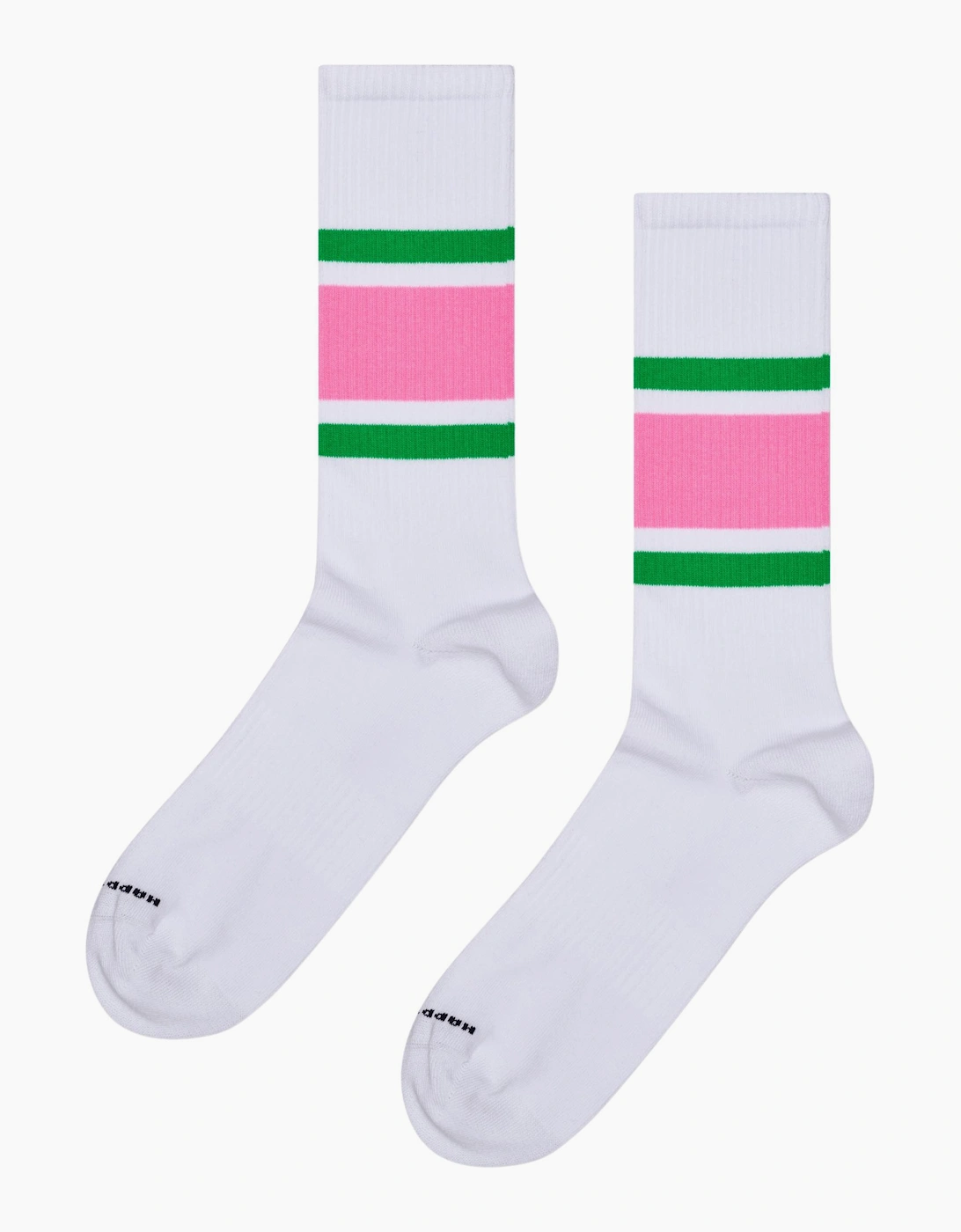 Happy Socks Women's White/White Simple Stripe Sneaker Sock,  9.5/12.5/12/11.5/11/10.5/10/13/9/8/8.5 Eur Size 41-46
